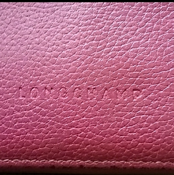 Handbags - LONGCHAMP Pebbled Leather Le Foulanne,Wallet